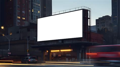 Premium Ai Image Billboard Blank For Outdoor Advertising Generative Ai