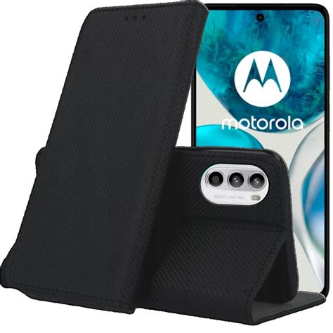 Etui Z Klapk Do Motorola Moto G Czarne Zamykane Magnetyczne Kabura