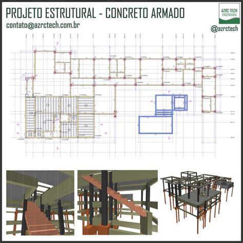 Projeto Residencial Projeto estrutural Residência de alto padrão