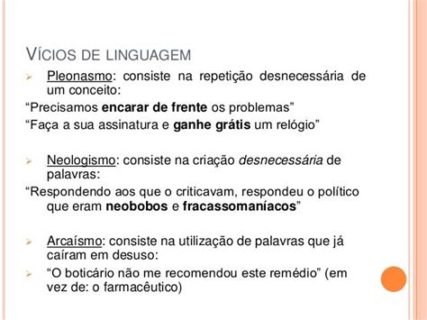 Figuras E Vícios De Linguagem