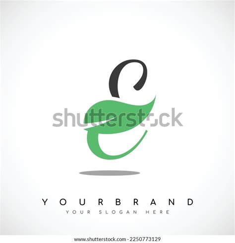 Black Letter E Logo Design Green Stock Vector (Royalty Free) 2250773129 | Shutterstock