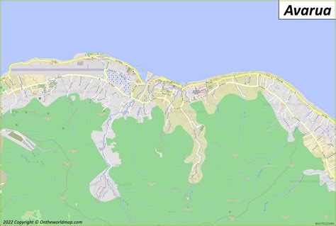 Avarua Map | Cook Islands | Detailed Maps of Avarua