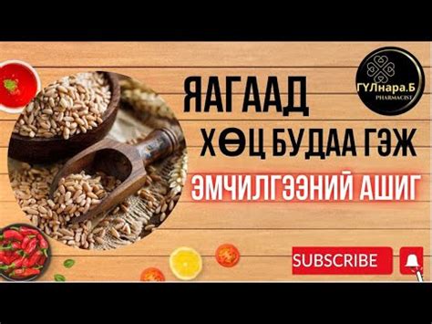 Хөц будаа/ эмчилгээний ашиг тус/ эрүүл бие - YouTube