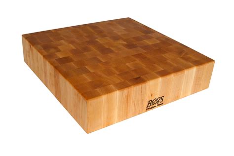 John Boos BoosBlock 4 End Grain Maple Non Reversible Square Block