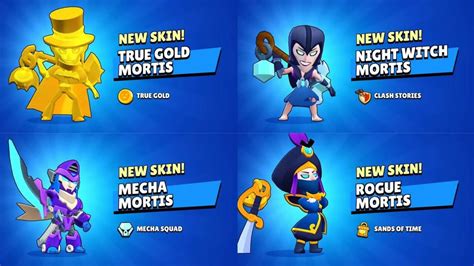 Todas As Skins De Mortis Em Brawl Stars