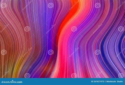 Dynamic Color Series Artistic Abstraction With Colorful Wavy Lines Creative Multi Colored Wave