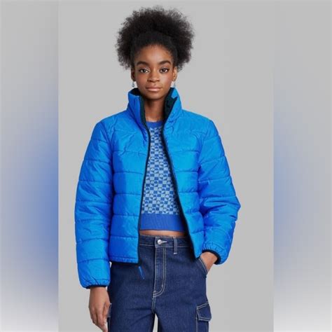 Wild Fable Jackets And Coats Wild Fable Sapphire Blue Puffer Coat