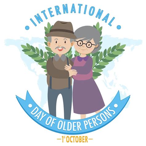 Free Vector International Day Of Older Persons Banner Design