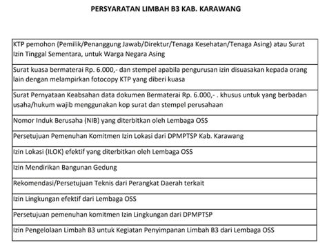 Rekomendasi Persetujuan Teknis Tps Limbah B3 Konsultansi Riset