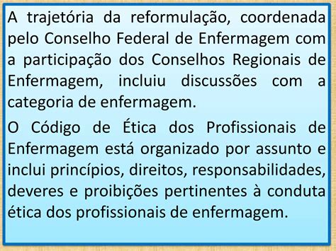 C Digo De Tica Dos Profissionais De Enfermagem Ppt