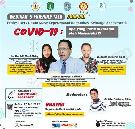 Program Profesi Ners Angkatan 8 Untan Adakan Webinar Nasional Keperawatan