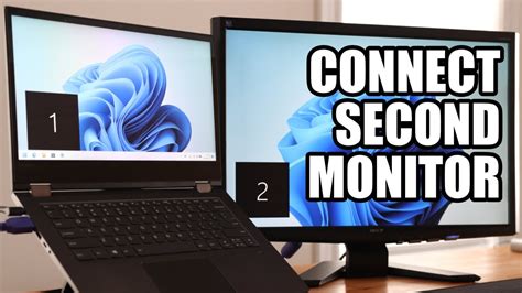 Connect A 2nd Monitor To Laptop On Windows 1011 Youtube