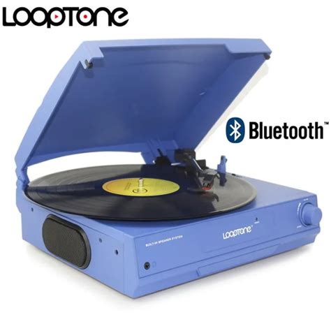 Looptone Speed Bluetooth Vinyl Lp Record Player Turntable Gramophone