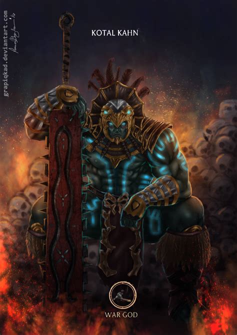 Mortal Kombat X Kotal Kahn War God Variation By Grapiqkad On Deviantart