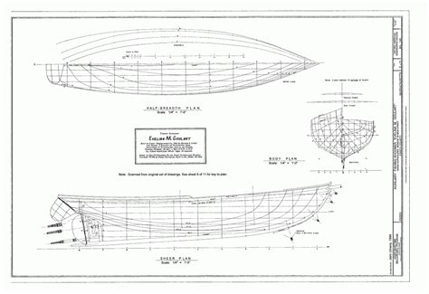 Auxiliary Fishing Schooner Evelina M Goulart Model Boat Plans Boat