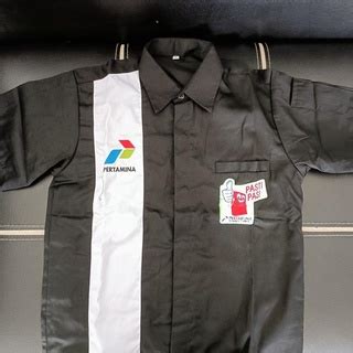 Jual Seragam Pengawas Spbu Pertamina Pria Warna Hitam Seragam Topi