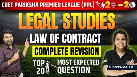 Law Of Contract Cuet Legal Studies Top 20 Expected Question Cuet