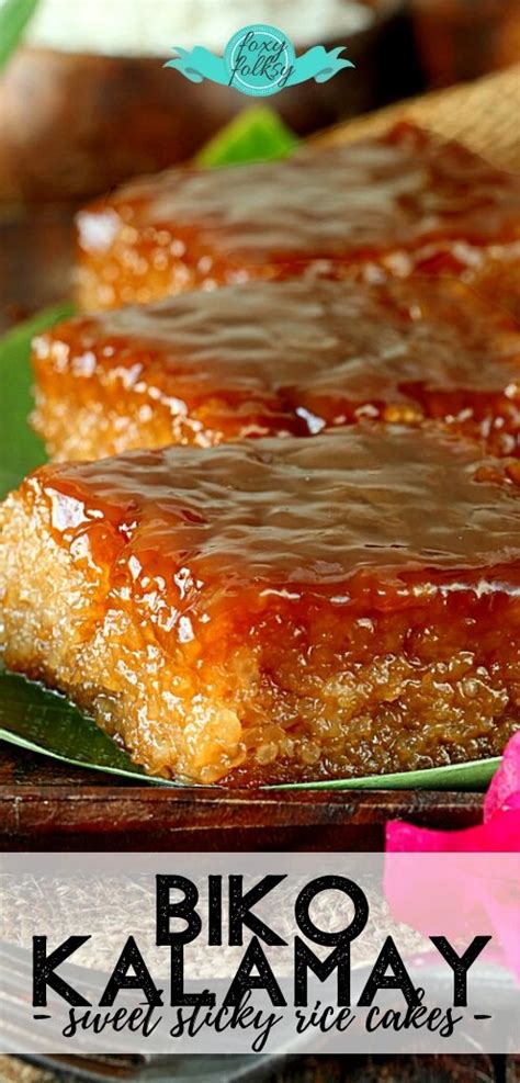 Biko Recipe Filipino Sticky Rice Cake Foxy Folksy