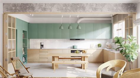 seafoam kitchen | Interior Design Ideas