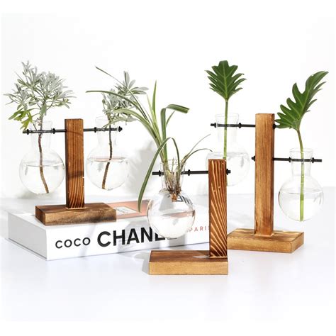 Terrario De Plantas Hidropónicas Florero Transpar Grandado