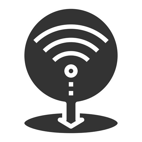 Wifi Hotspot Icon Vector Symbol Simple Design For Using In Graphics Web