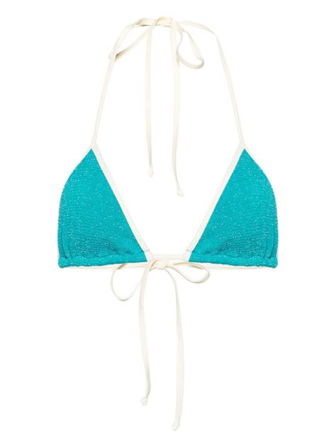 Mc2 Saint Barth Leah Crinkled Bikini Top Farfetch