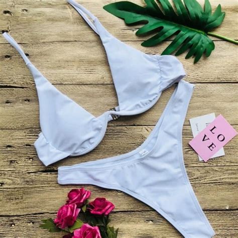 MAILLOT DE BAIN Maillot de bain deux pièces à armature en V Sexy Bikini pour femmes