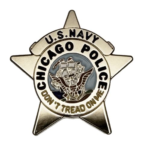 Chicago Police Department Star Lapel Pin Us Navy 2002 Series