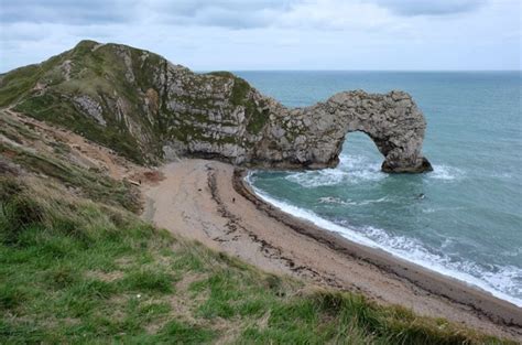 The Durdle Door Arch With A Person For Scale Helen On Her Holidays