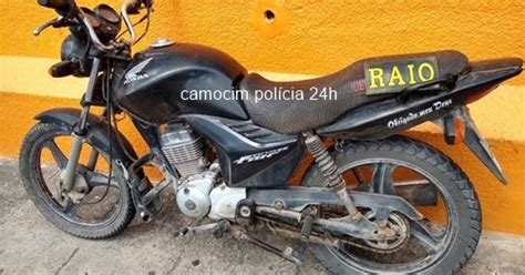 CAMOCIM POLÍCIA 24h EM CAMOCIM PM S DO RAIO RECUPERAM MOTO TOMADA DE