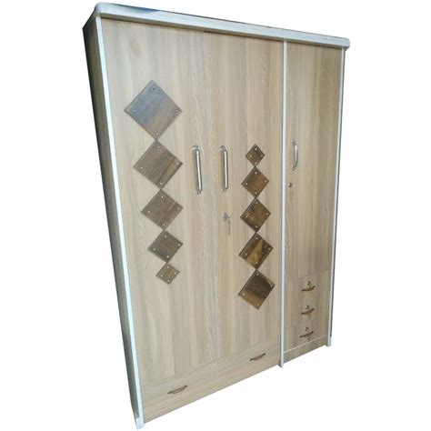 3 Doors Brown Wooden Almirah With Locker At Rs 10500 Piece In Alwar