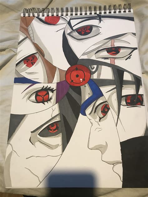 Obito Uchiha Sharingan Drawing