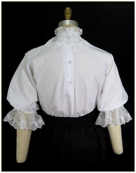 Victorian Ruffle Lace Ribbon Blouse Etsy Beautiful Blouses Lace