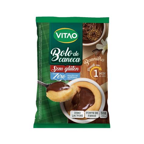 Bolo De Caneca Sabor Baunilha G Vitao Shopee Brasil