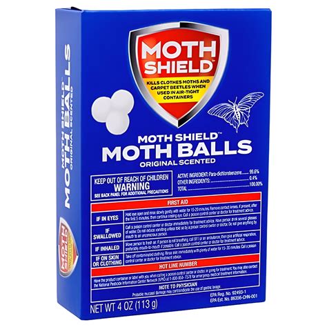 Moth Shield Moth Balls Original Scent 4 oz - Walmart.com