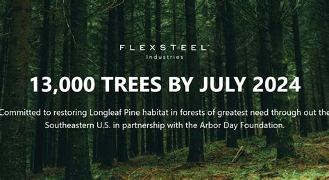 Plant A Tree Flexsteel Launches Green Initiative With Arbor Day