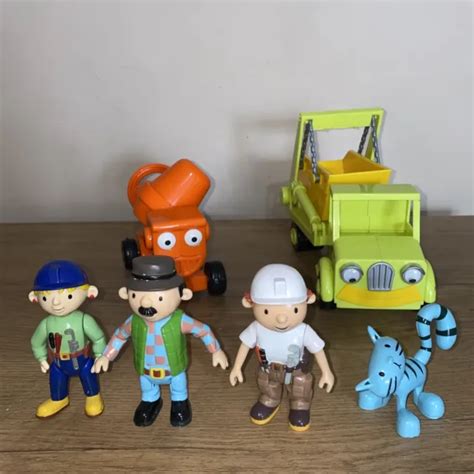 BUNDLE BOB THE Builder Toys Cement Mixer Skip Vehicle Figures 17 99