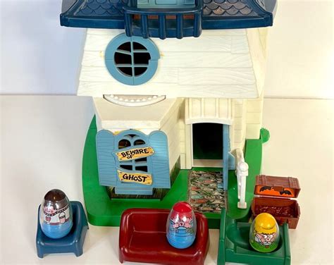 Vintage 1976 70 S Hasbro Weeble Wobbles Haunted House Furniture People Playset Etsy