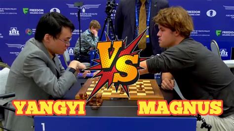 Magnus Carlsen Vs Yu Yangyi FIDE Rapid Chess World Championship 2023