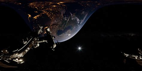 Timelapse Iss In Virtual Reality 360 Degree Video International Space