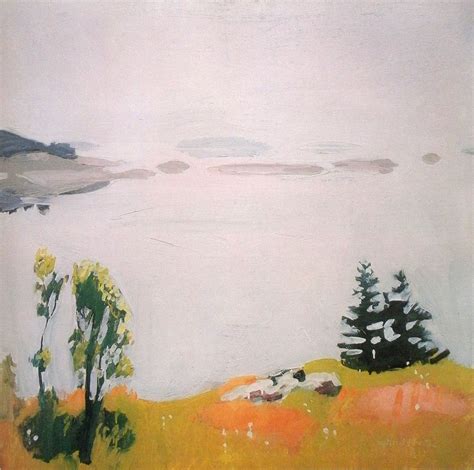 By Fairfield Porter Calm Morning 1961 Private Collection Fairfield