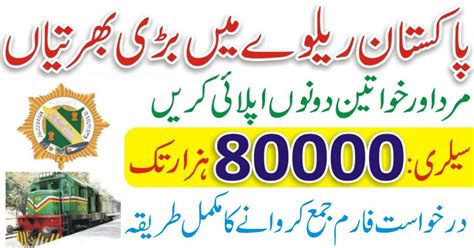 Pakistan Railway Jobs 2024 Thar Coal Rail Project