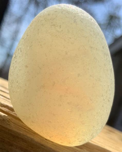 Genuine Davenport Sea Glass Beautiful Extra Large Jq Opalescent Egg Ebay