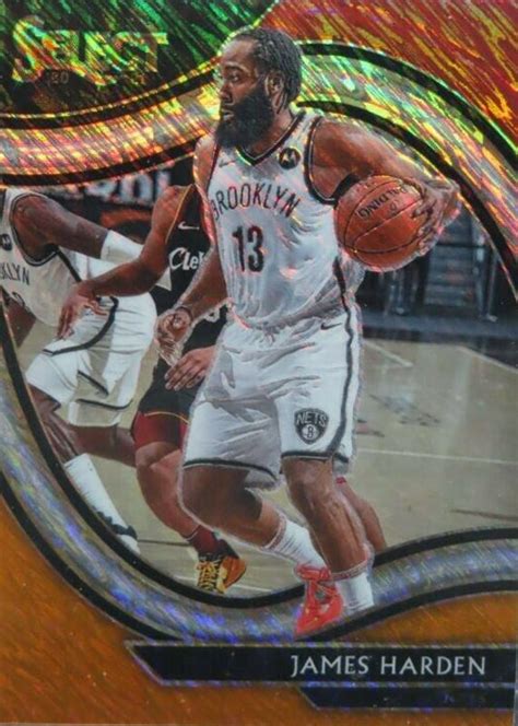 James Harden Select Courtside Red White Orange Shimmer Psa