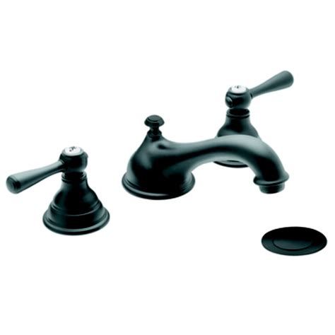 Moen Kingsley Widespread 2 Handle Bathroom Faucet In Wrought Iron Finish The Home Depot Canada