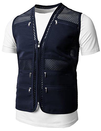 H2h Mens Casual Work Utility Hunting Travels Sports Mesh Vest With