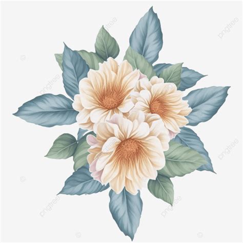 Flower Transparency Frame Bouquet Border Flower Transparency Bouquet