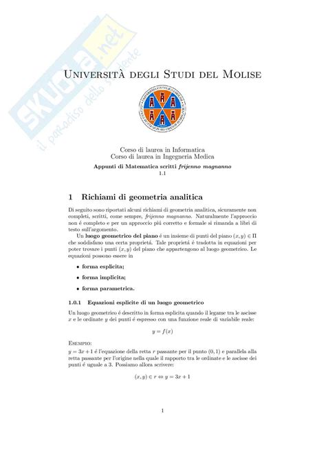 Appunti Di Analisi Matematica