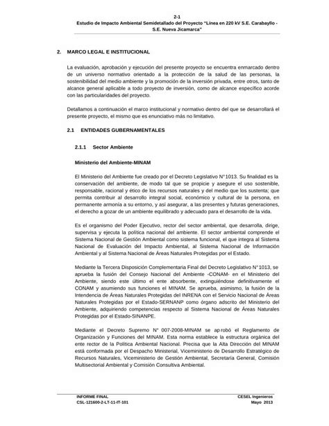 Pdf 2 1 Estudio De Impacto Ambiental Semidetallado Del Dokumentips