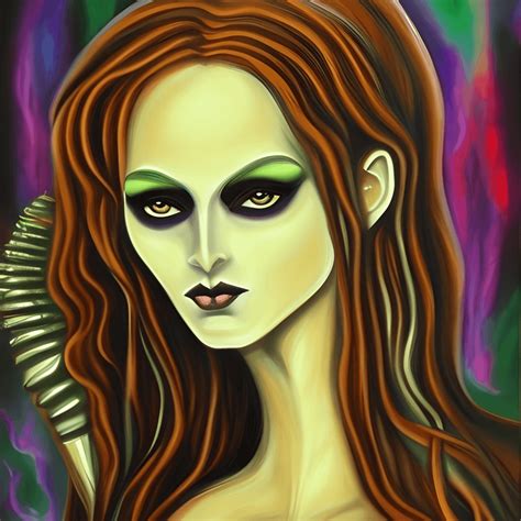 Beautiful Celtic Goddess Badb Supernatural Demon Painting · Creative